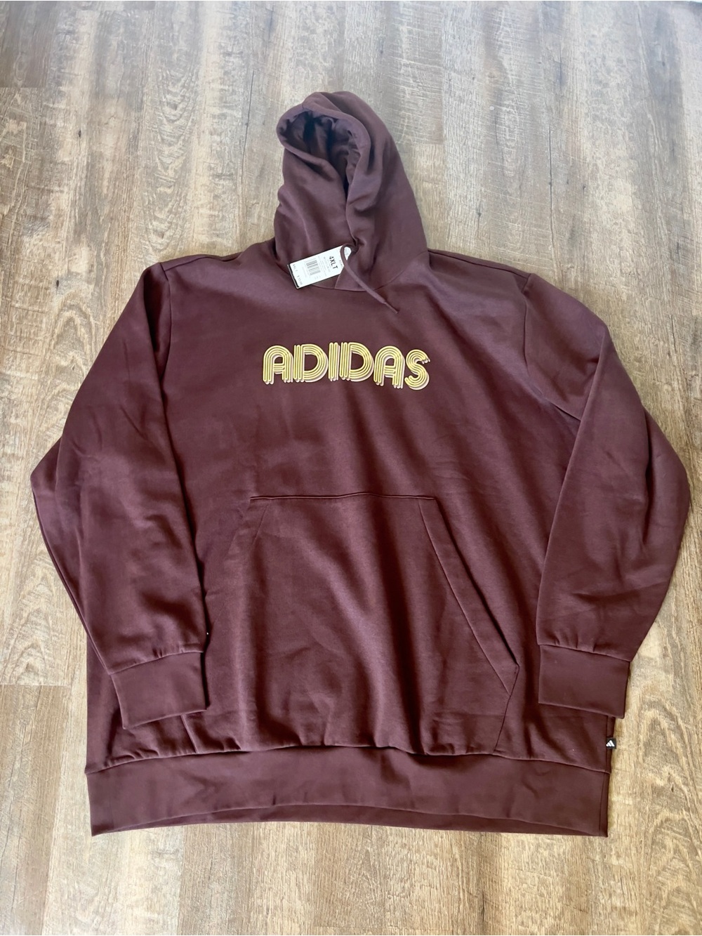 Adidas Men's Fleece Active Hoodie-Size 4XL Tall